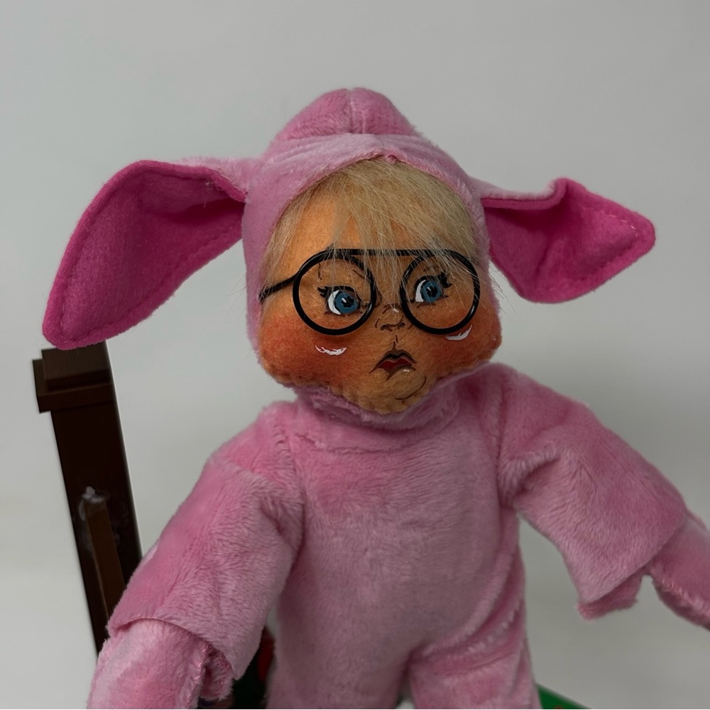 NWT 2025 ANNALEE DOLLS 10” A CHRISTMAS STORY A PINK NIGHTMARE! RALPHIE /250 - Picture 2 of 9
